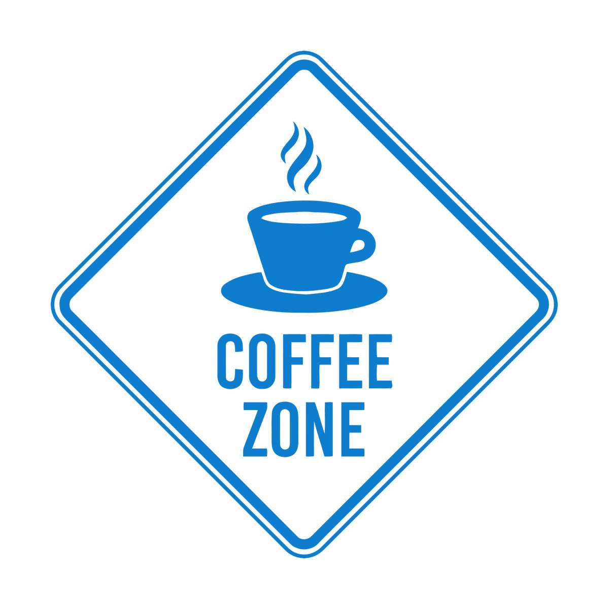 Vinyl Wall Decals Coffee Zone Cage Phrase Cafeteria Cup Car Body Decoration