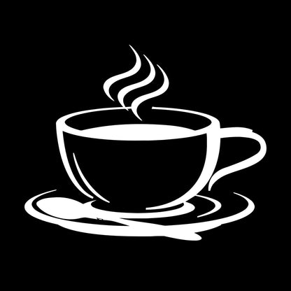 Mural And Wall Vinyl Decal Cup Coffee House Original Taste Cafe Kitchen Glass Stickers