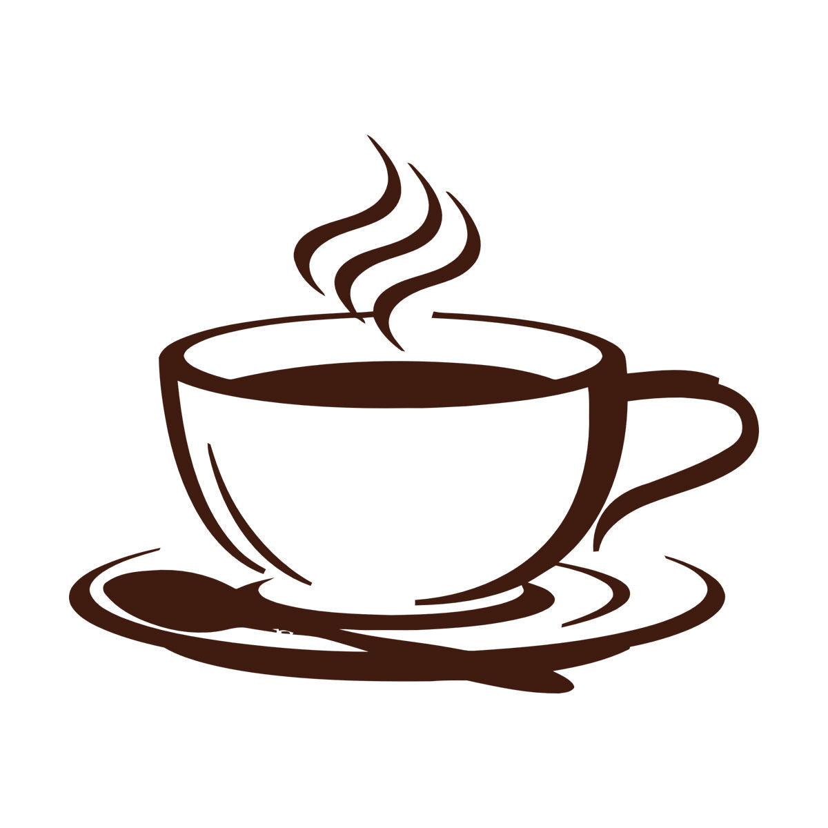 Mural And Wall Vinyl Decal Cup Coffee House Original Taste Cafe Kitchen Glass Stickers