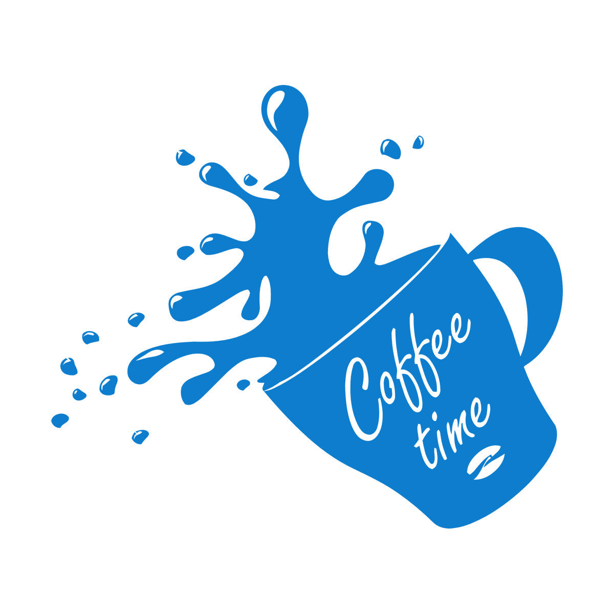 Wall Stickers Paster Paper Cup Of Coffee House Bean Coffee Time Shop Store Decoration