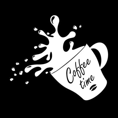 Wall Stickers Paster Paper Cup Of Coffee House Bean Coffee Time Shop Store Decoration