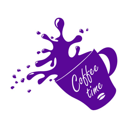 Wall Stickers Paster Paper Cup Of Coffee House Bean Coffee Time Shop Store Decoration