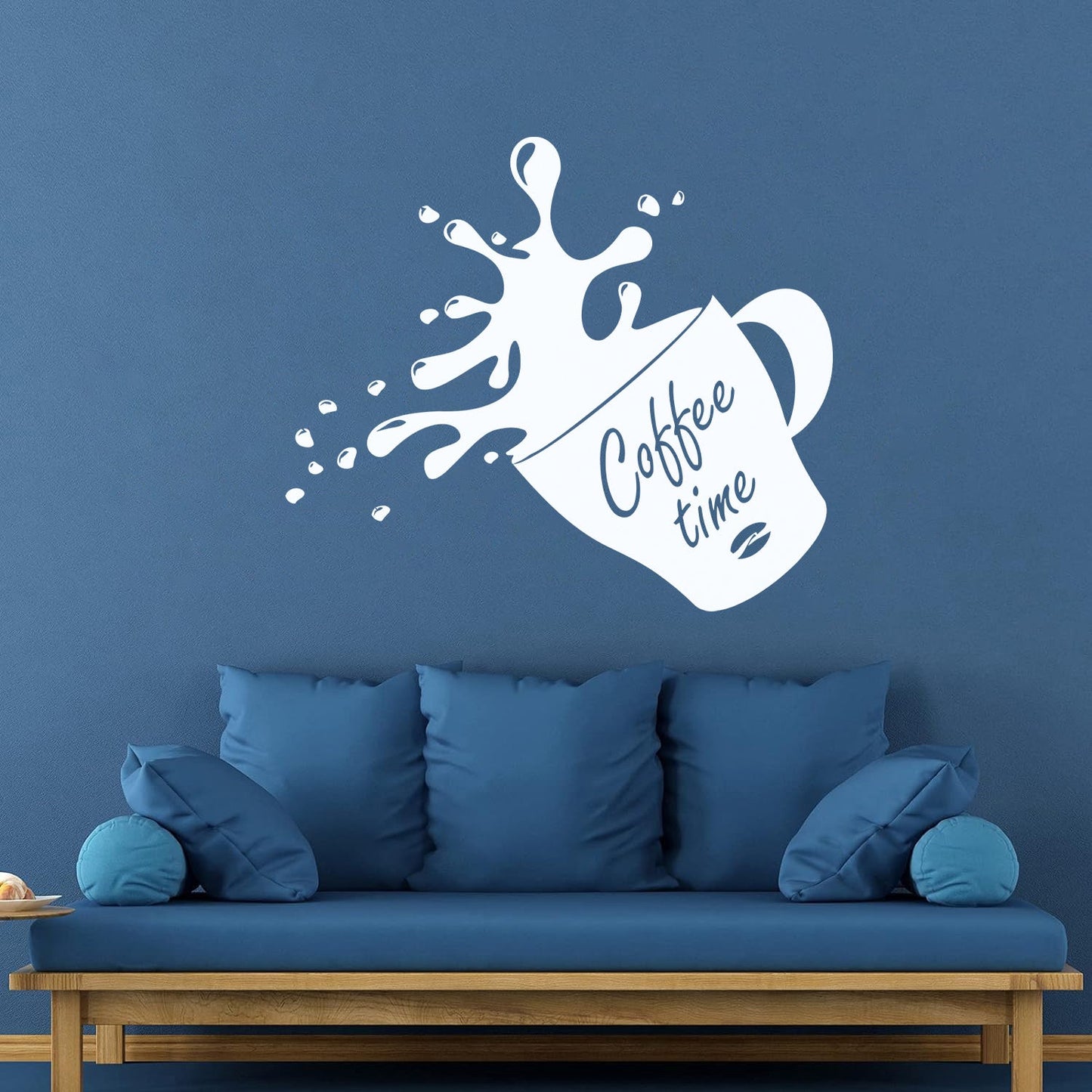 Wall Stickers Paster Paper Cup Of Coffee House Bean Coffee Time Shop Store Decoration