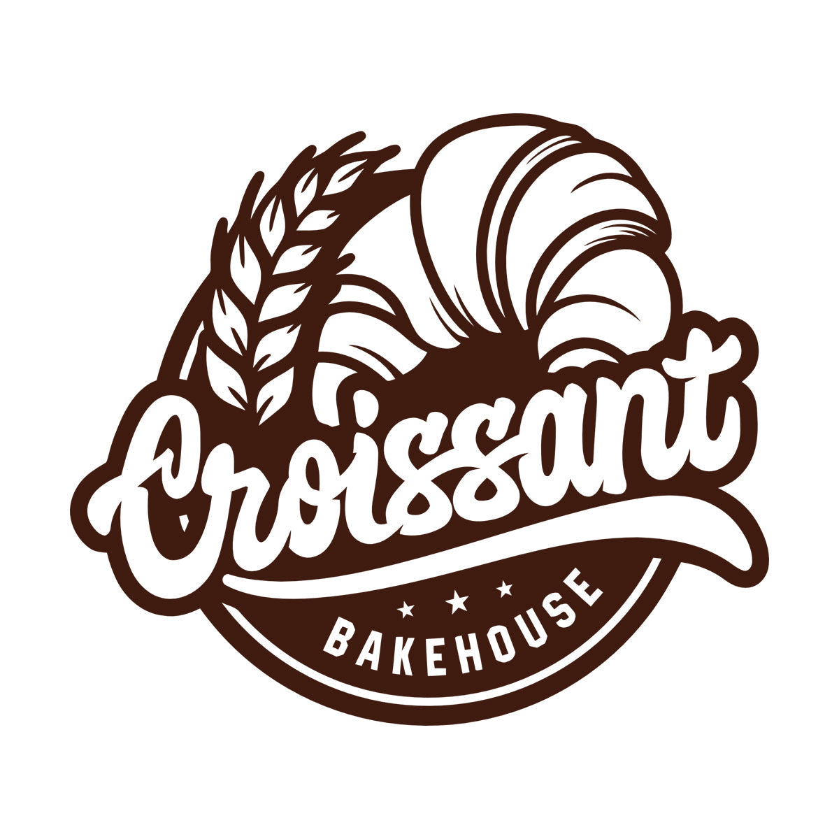 Vinyl Art Sticker Dessert Croissants Tea Coffee Bakehouse Kitchen Multi Color Selection