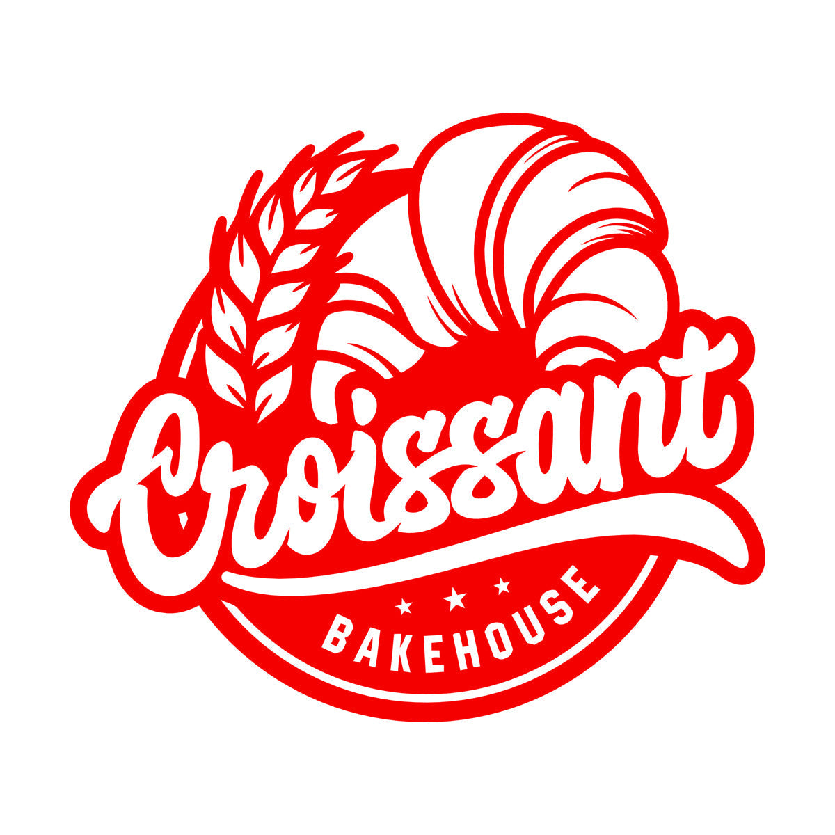 Vinyl Art Sticker Dessert Croissants Tea Coffee Bakehouse Kitchen Multi Color Selection