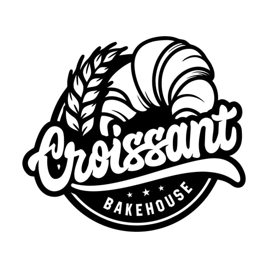 Vinyl Art Sticker Dessert Croissants Tea Coffee Bakehouse Kitchen Multi Color Selection