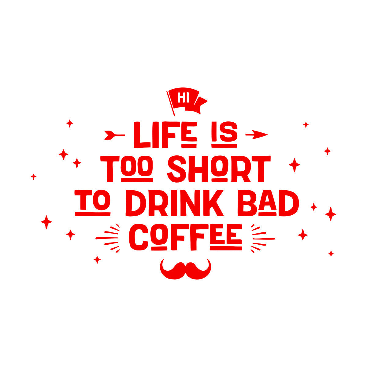 Lettering Decals Drink Coffee Cafe Poster Pharse Words Easy Installation