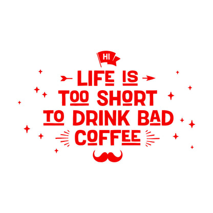 Lettering Decals Drink Coffee Cafe Poster Pharse Words Easy Installation