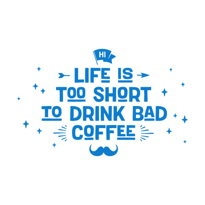 Lettering Decals Drink Coffee Cafe Poster Pharse Words Easy Installation