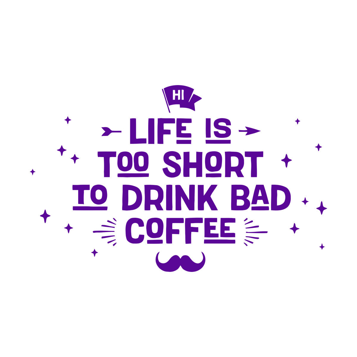 Lettering Decals Drink Coffee Cafe Poster Pharse Words Easy Installation