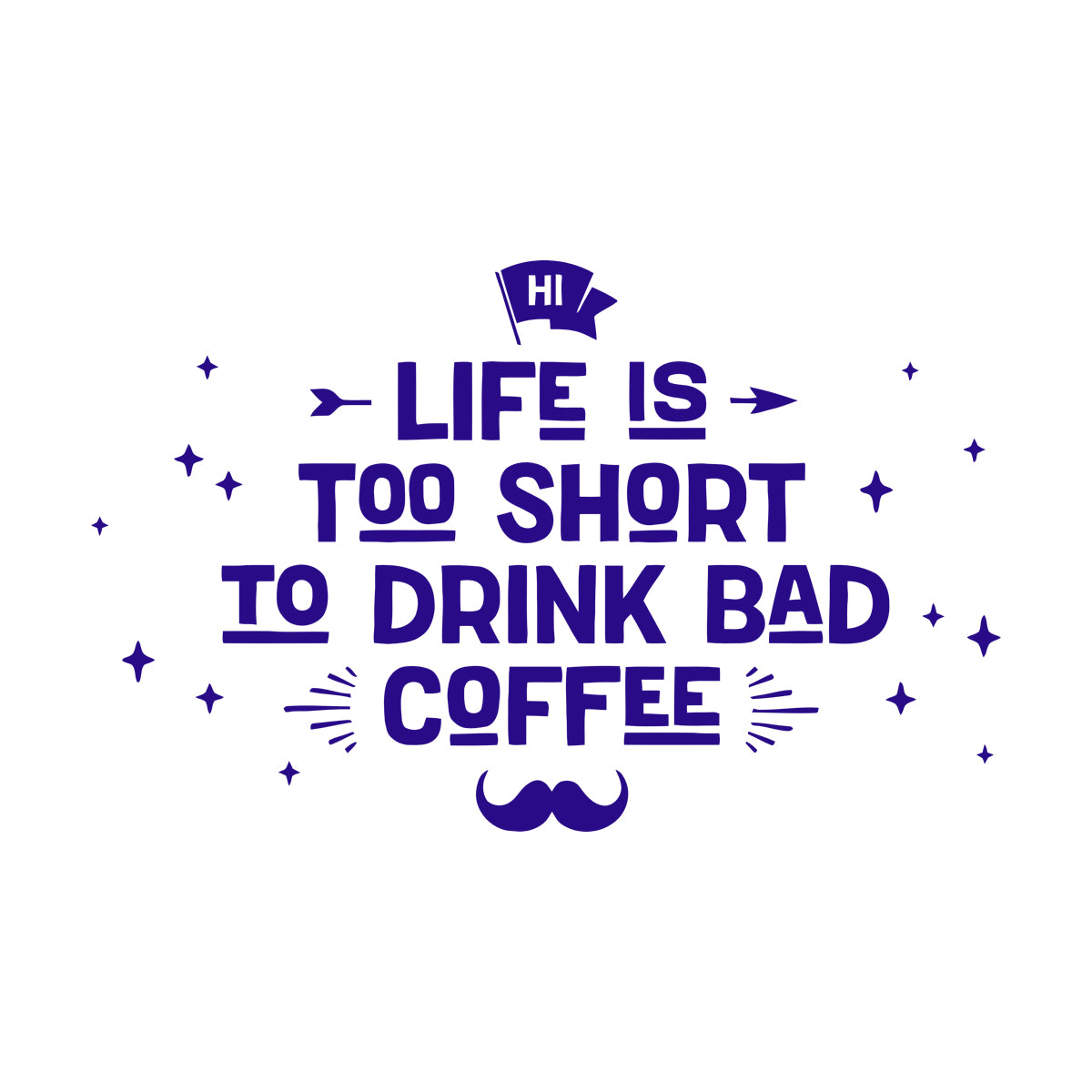 Lettering Decals Drink Coffee Cafe Poster Pharse Words Easy Installation