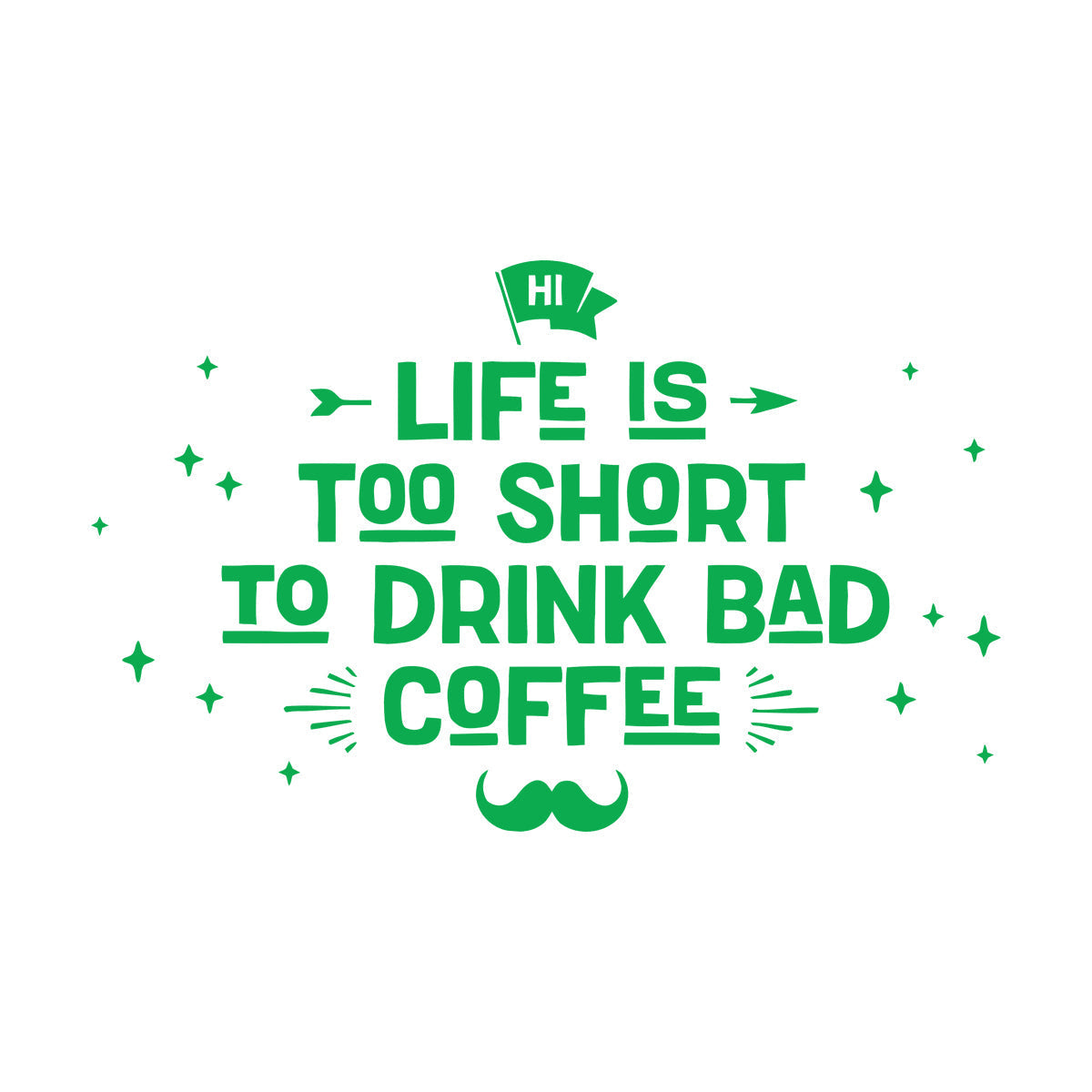 Lettering Decals Drink Coffee Cafe Poster Pharse Words Easy Installation