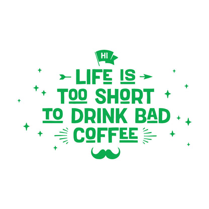 Lettering Decals Drink Coffee Cafe Poster Pharse Words Easy Installation