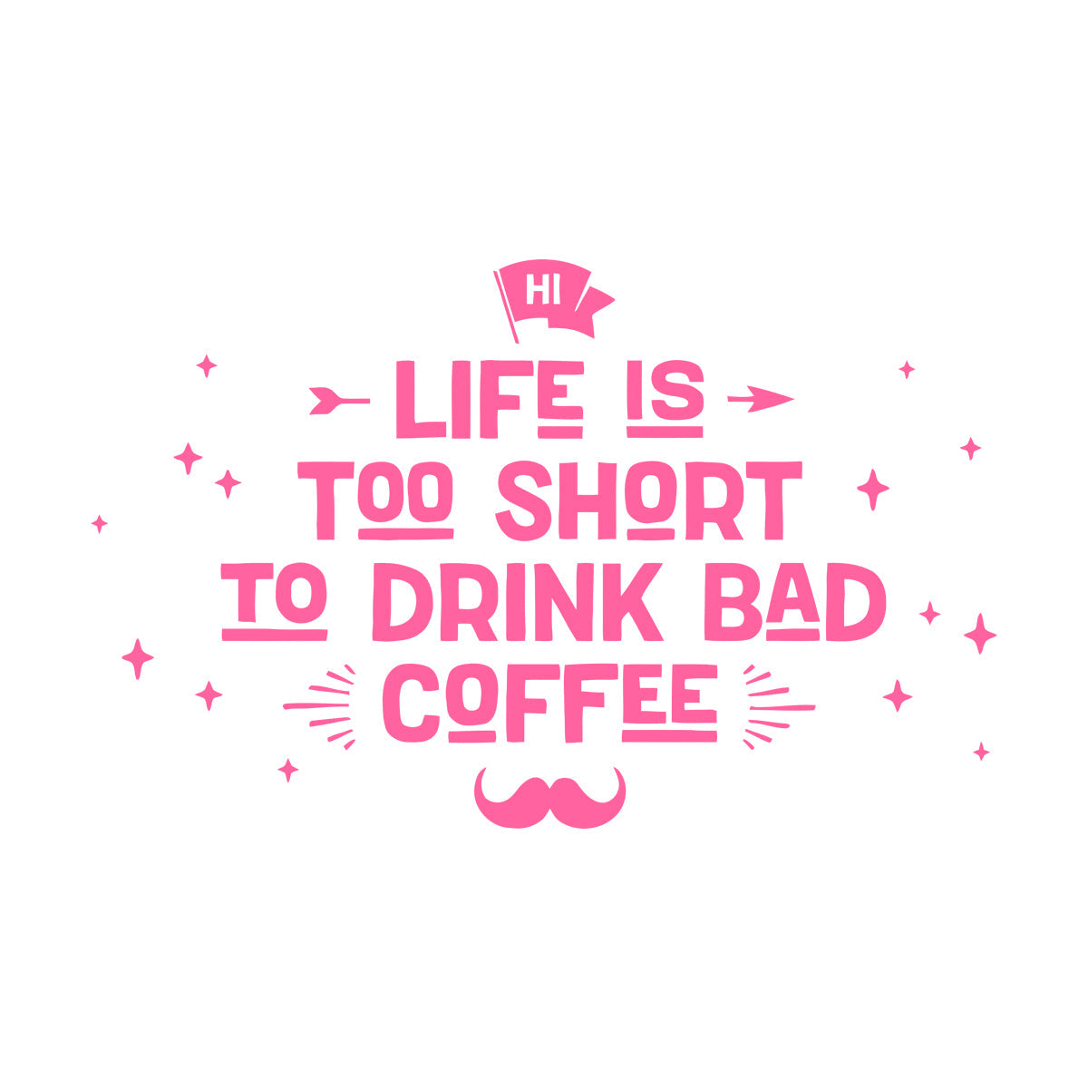 Lettering Decals Drink Coffee Cafe Poster Pharse Words Easy Installation