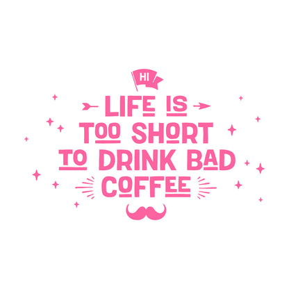 Lettering Decals Drink Coffee Cafe Poster Pharse Words Easy Installation