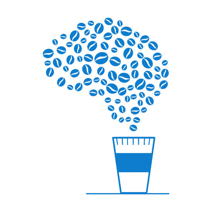 Lettering Stickers Drink Cup Of Coffee House Bean Brain Cafe Multiple Size Options