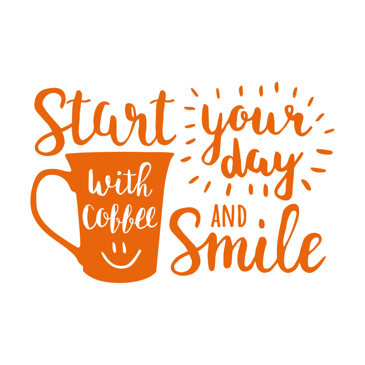 Funny Cafe Quote Mug Coffee Time Lettering Wall Decals Personalized Customization