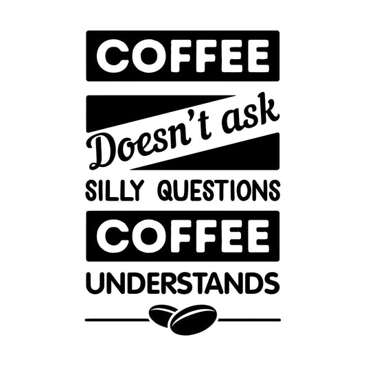 Engraving Decals Funny Quote Coffee Phrase Cafe Restaurant Art Decoration