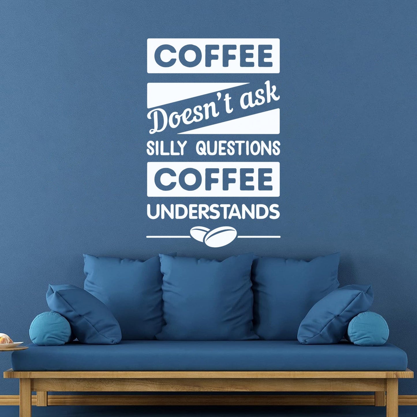 Engraving Decals Funny Quote Coffee Phrase Cafe Restaurant Art Decoration