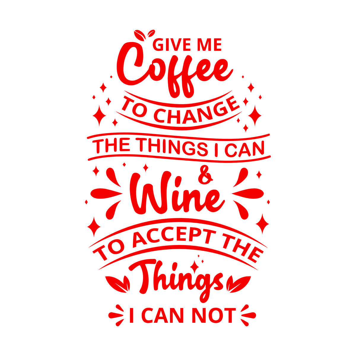 Mural And Wall Vinyl Decal Give Me Coffee Shop Quote Words Calligraphy Wall Beautification