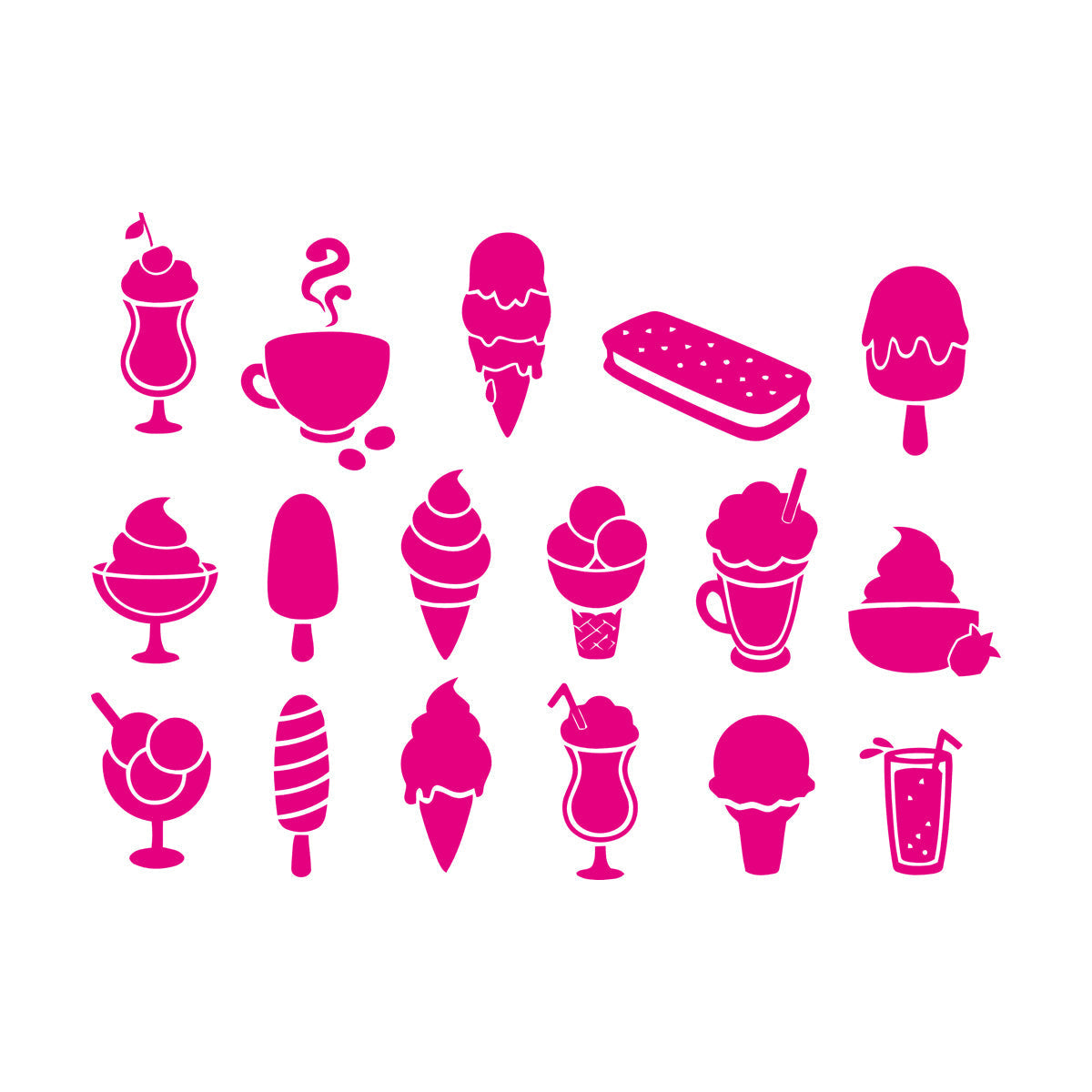 Wall Vinyl Sticker Decor Ice Cream Truck Man Dessert Food Coffee Cafe Window Decals