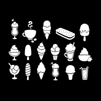 Wall Vinyl Sticker Decor Ice Cream Truck Man Dessert Food Coffee Cafe Window Decals