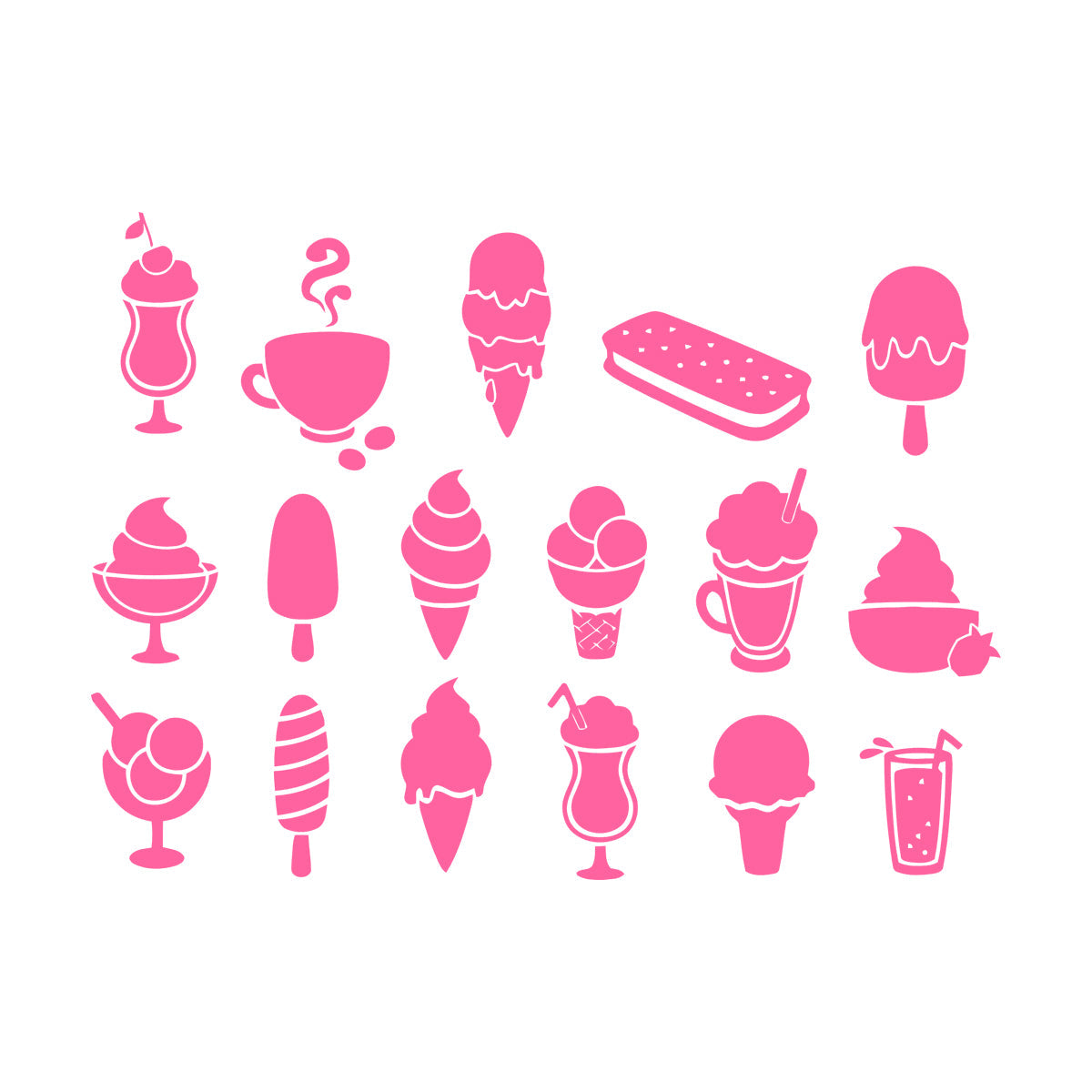 Wall Vinyl Sticker Decor Ice Cream Truck Man Dessert Food Coffee Cafe Window Decals