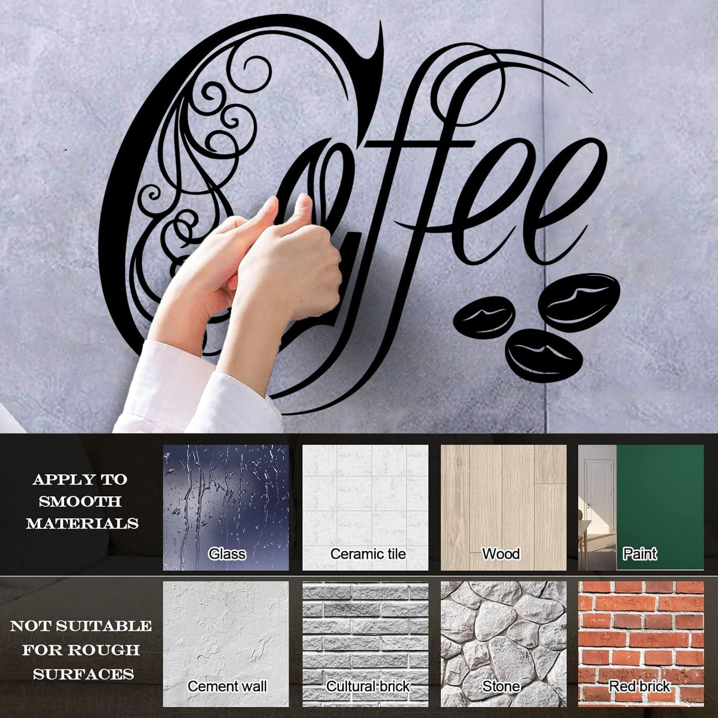 Fine Carving Decals Kitchen Coffee Shop House Cafe Tattoo Culture