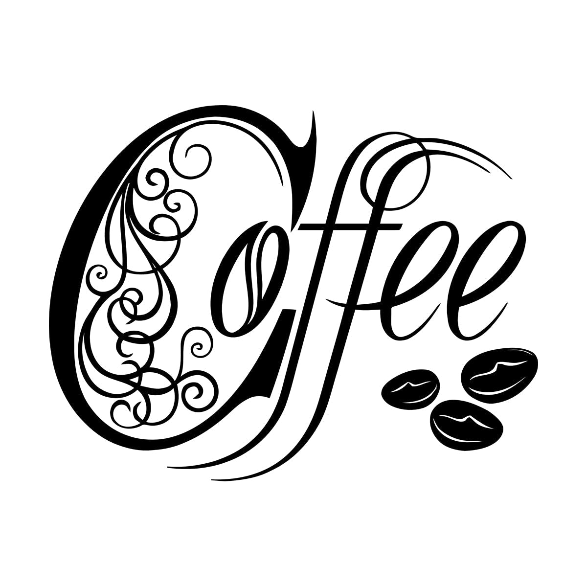 Fine Carving Decals Kitchen Coffee Shop House Cafe Tattoo Culture