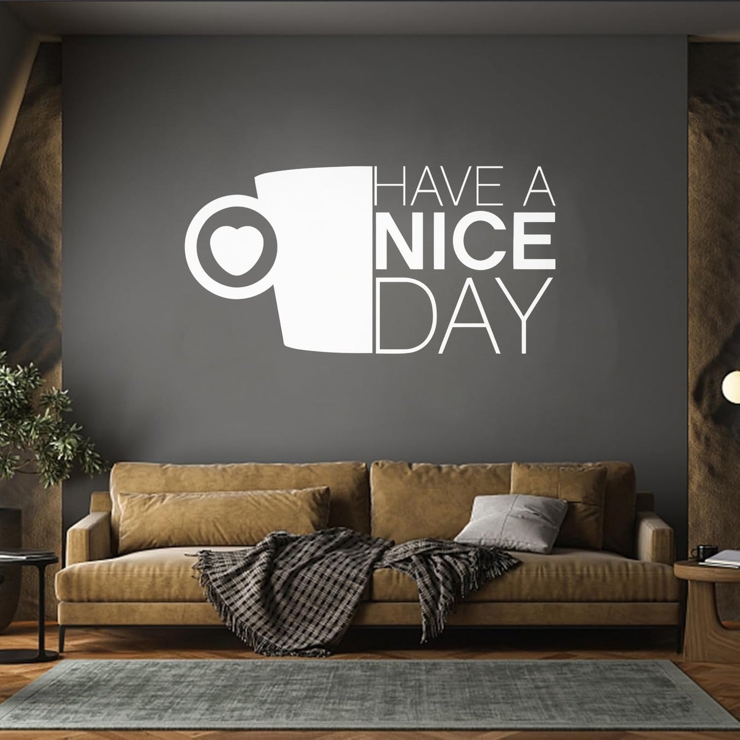 Lettering Decals Kitchen Positive Quote Coffee Cup Do Not Damage The Wall Surface