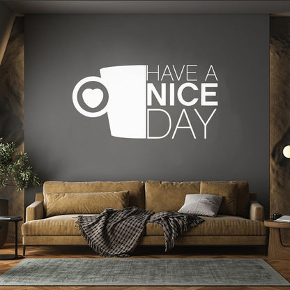 Lettering Decals Kitchen Positive Quote Coffee Cup Do Not Damage The Wall Surface
