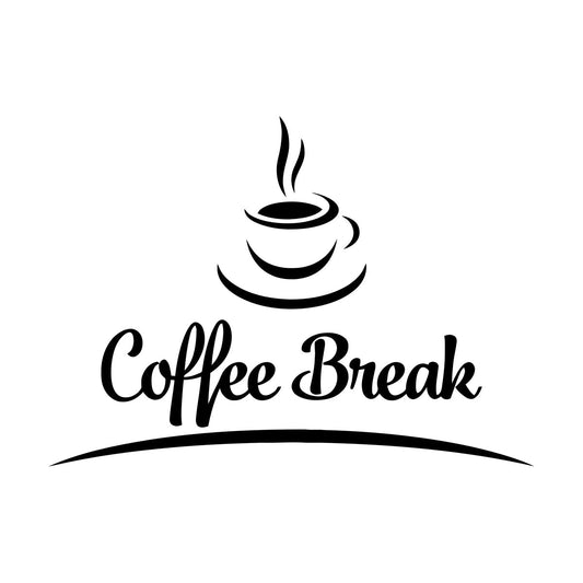 Vinyl Wall Stickers Coffee Break Cafe And Drink Cup Art Mural Painting