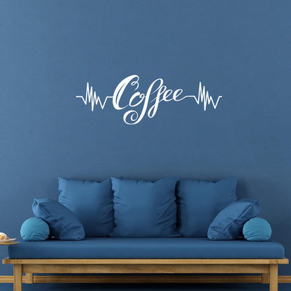 Lettering Coffee Shop Ambience Cafe Vinyl Wall Decals Waterproof