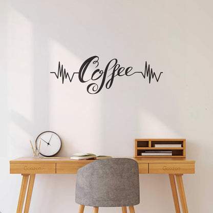 Lettering Coffee Shop Ambience Cafe Vinyl Wall Decals Waterproof