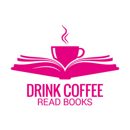 Fine Carving Stickers Open Book Cup Drink Coffee Read Reading Corner Books Wall Beautification