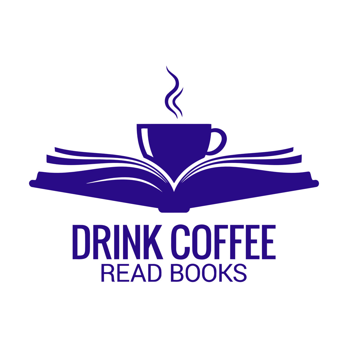 Fine Carving Stickers Open Book Cup Drink Coffee Read Reading Corner Books Wall Beautification