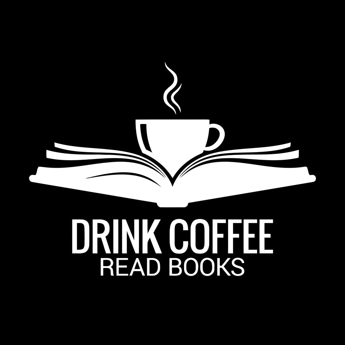Fine Carving Stickers Open Book Cup Drink Coffee Read Reading Corner Books Wall Beautification