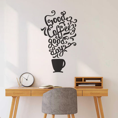 Lettering Decals Quote Coffee Kitchen Shop Restaurant Cafe Tattoo Culture