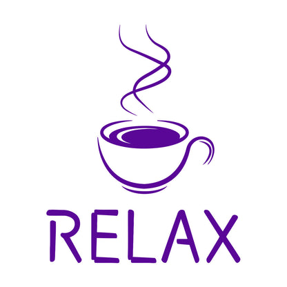 Relax Caffe Coffee Cup Hot Steam Coffee House Wall Decals Paster Paper Do Not Damage The Wall Surface