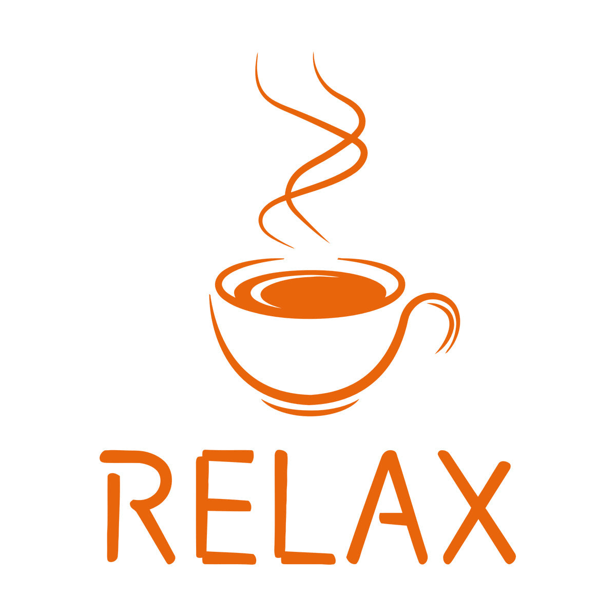Relax Caffe Coffee Cup Hot Steam Coffee House Wall Decals Paster Paper Do Not Damage The Wall Surface