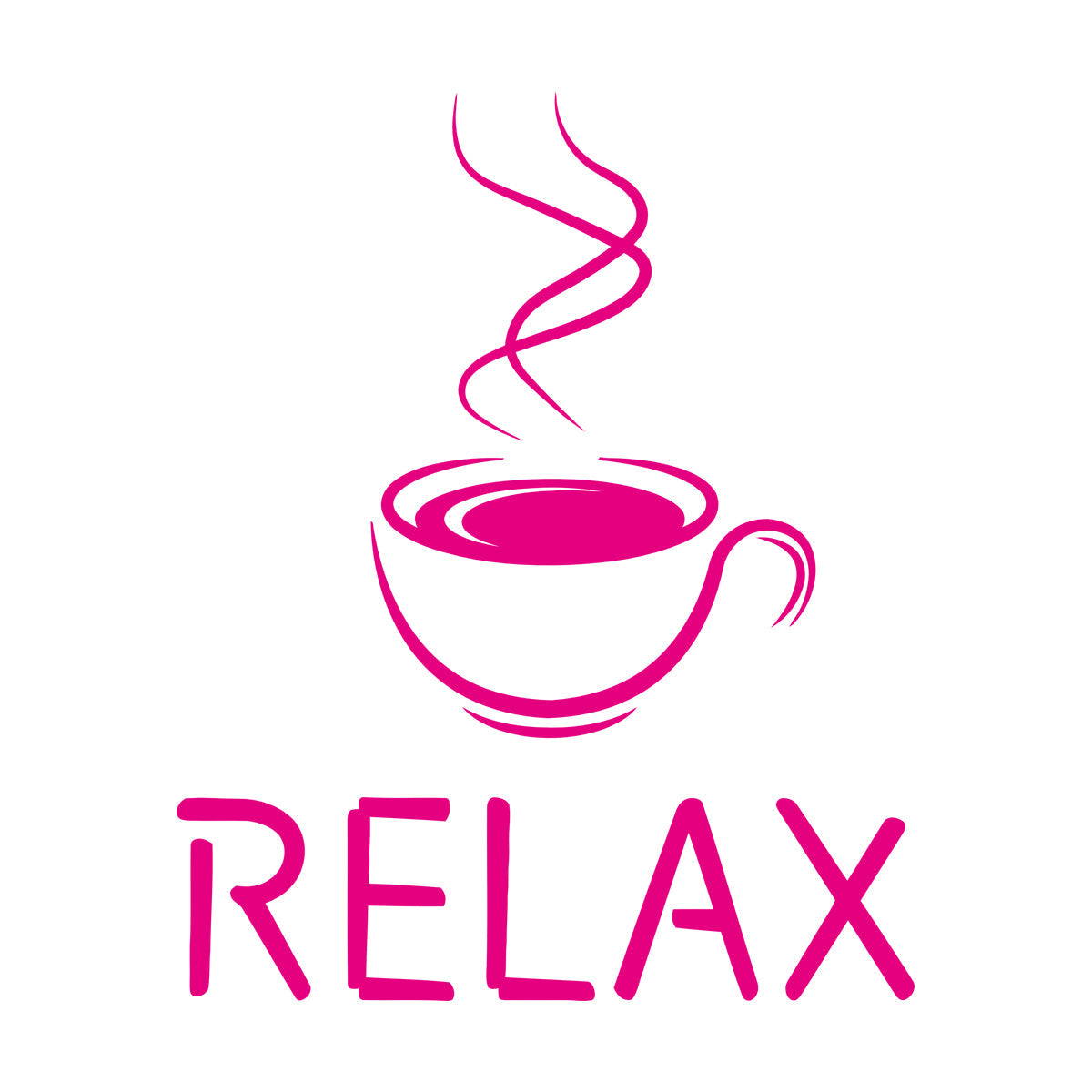 Relax Caffe Coffee Cup Hot Steam Coffee House Wall Decals Paster Paper Do Not Damage The Wall Surface
