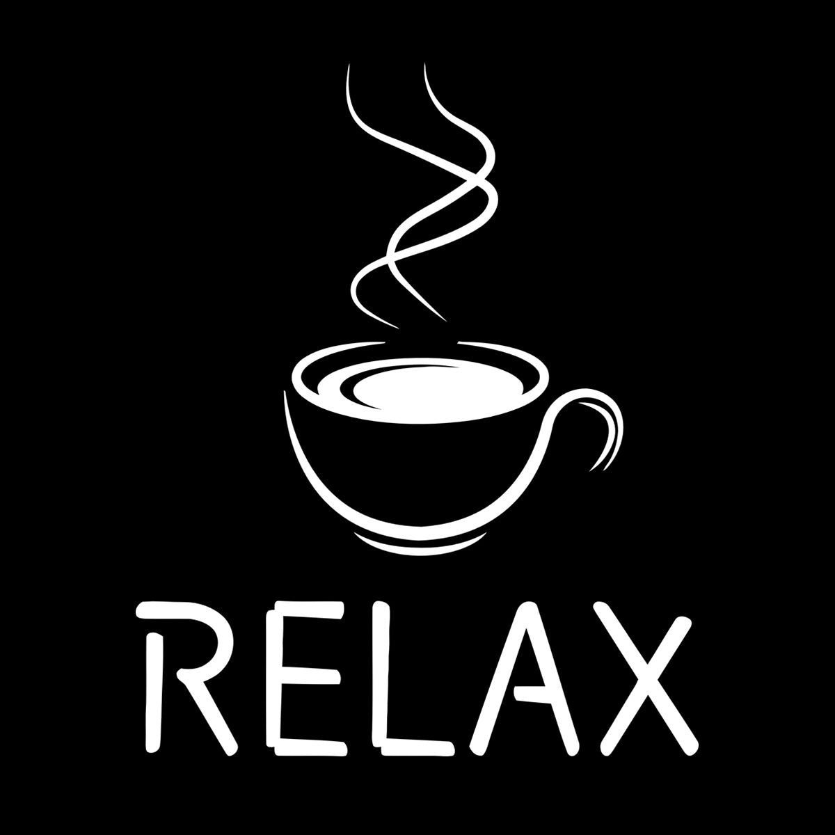 Relax Caffe Coffee Cup Hot Steam Coffee House Wall Decals Paster Paper Do Not Damage The Wall Surface
