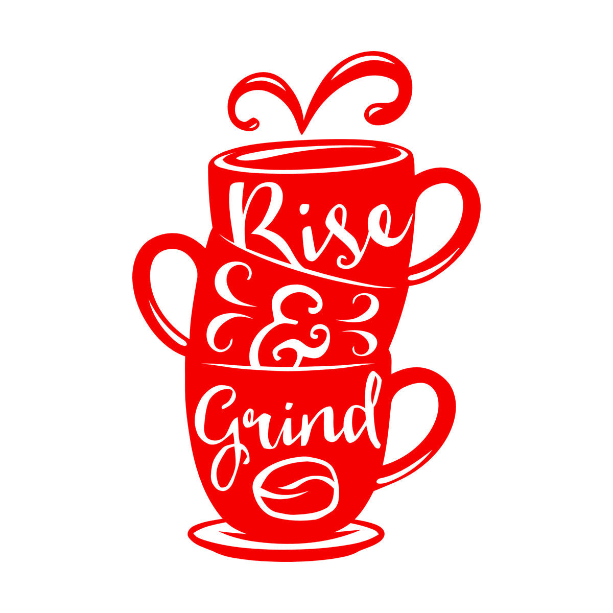 Wall Stickers Paster Paper Words On Cup Quotes About Coffee Home Waterproof