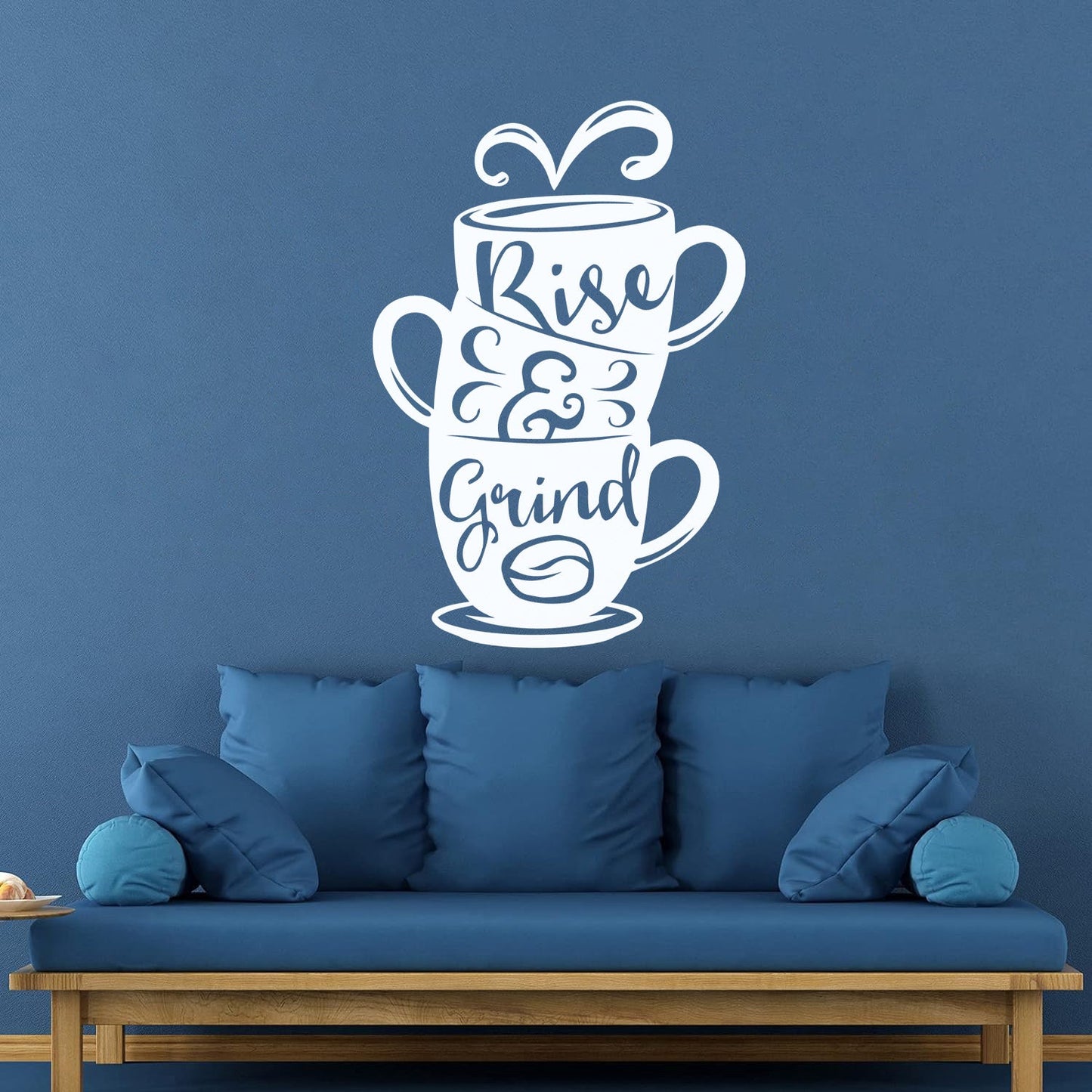 Wall Stickers Paster Paper Words On Cup Quotes About Coffee Home Waterproof