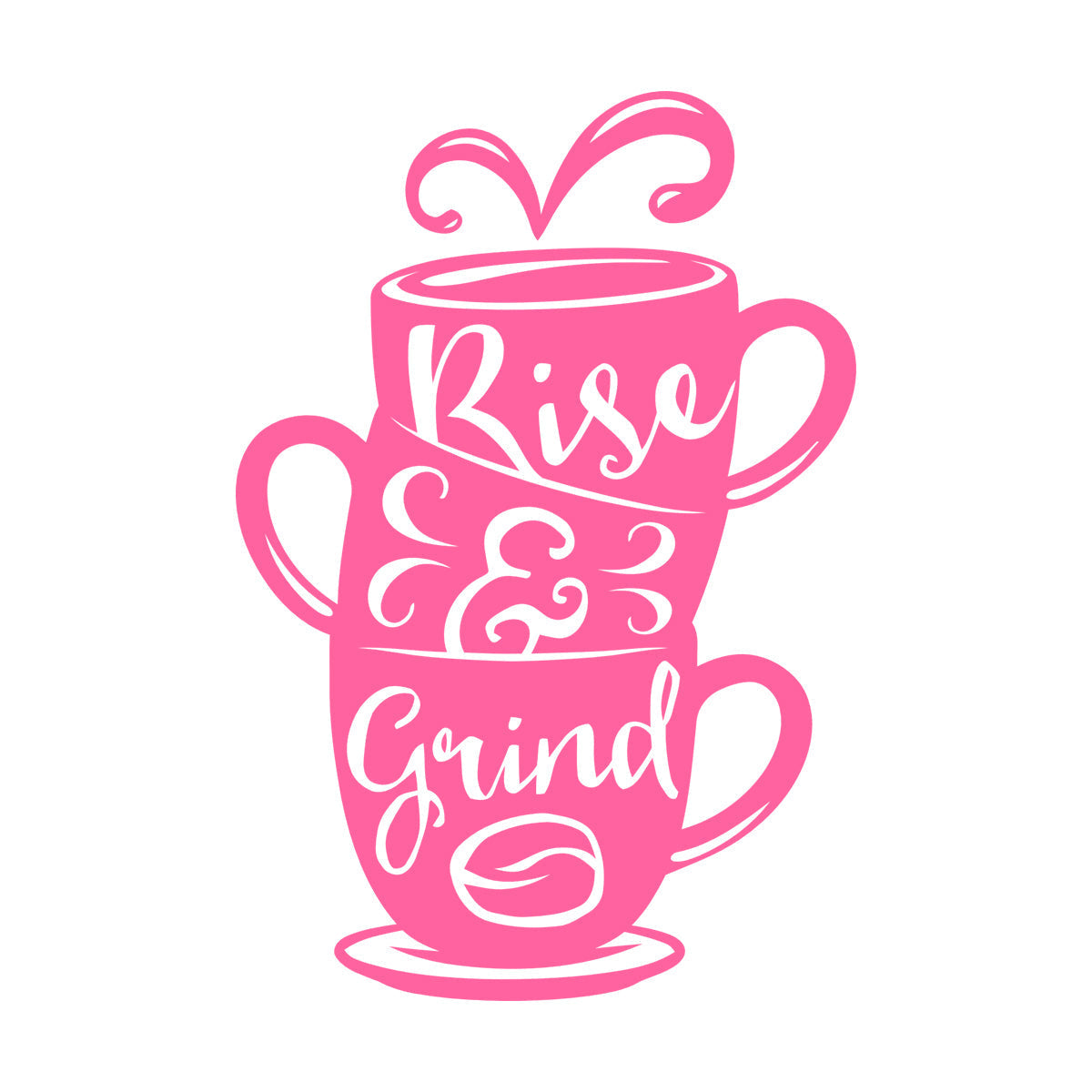 Wall Stickers Paster Paper Words On Cup Quotes About Coffee Home Waterproof