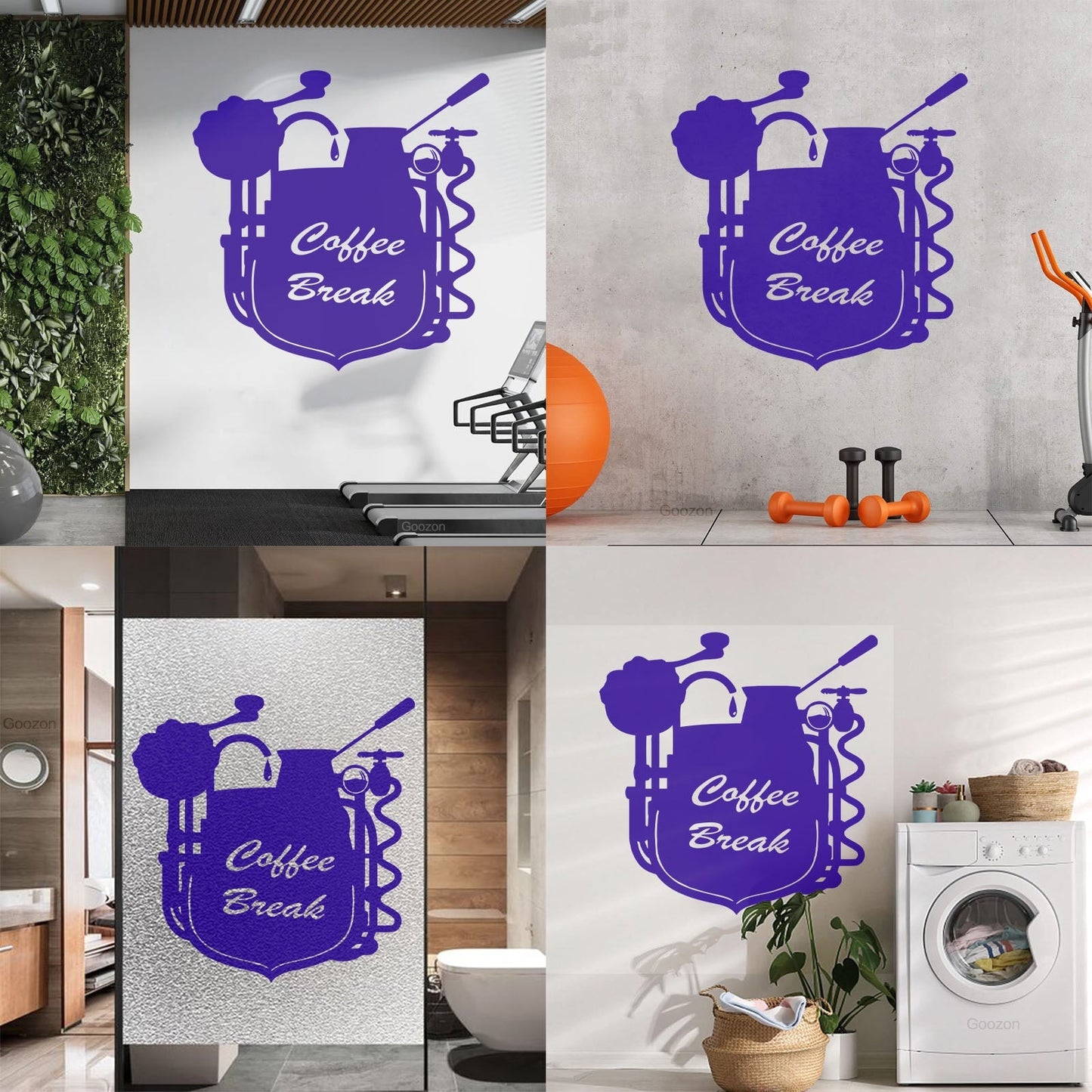 Wall Stickers Coffee Break Coffee Shop Restaurant Cafe Can Modify And Add Information