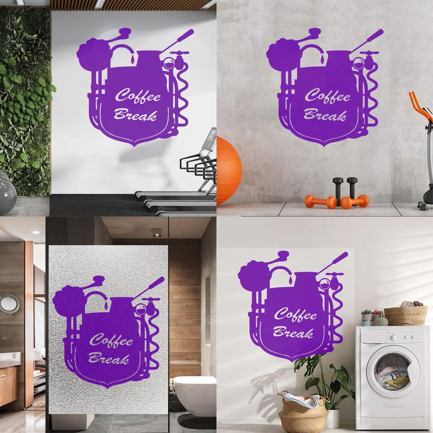 Wall Stickers Coffee Break Coffee Shop Restaurant Cafe Can Modify And Add Information