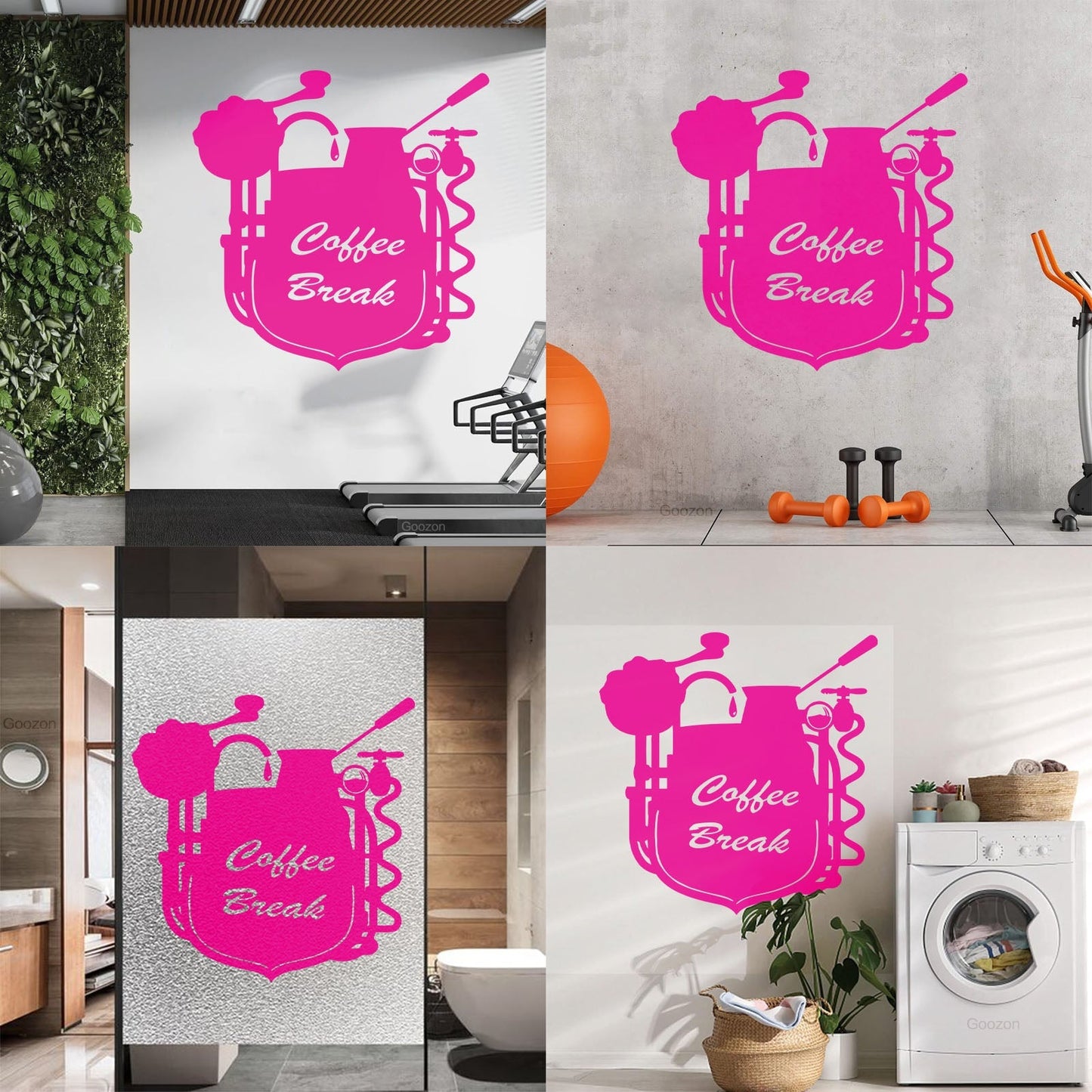 Wall Stickers Coffee Break Coffee Shop Restaurant Cafe Can Modify And Add Information