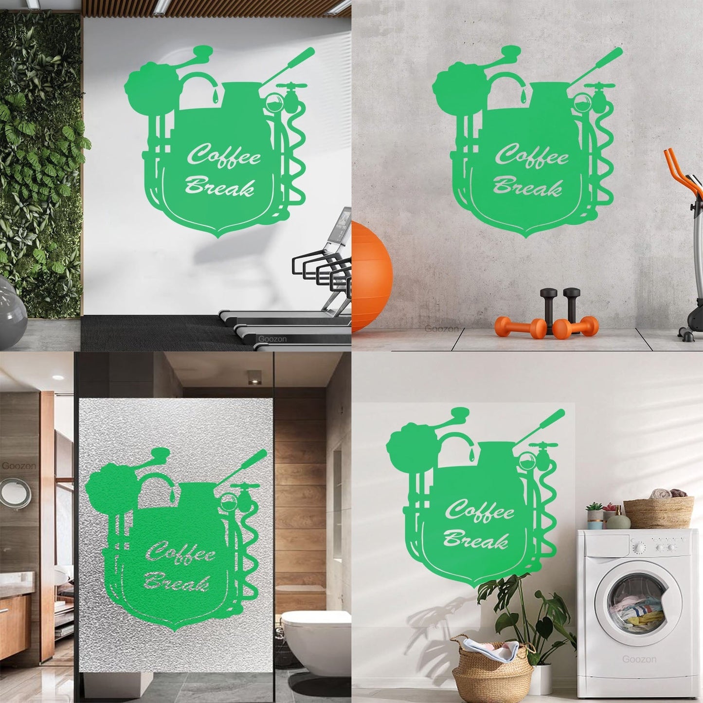 Wall Stickers Coffee Break Coffee Shop Restaurant Cafe Can Modify And Add Information