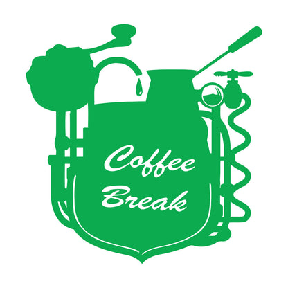 Wall Stickers Coffee Break Coffee Shop Restaurant Cafe Can Modify And Add Information